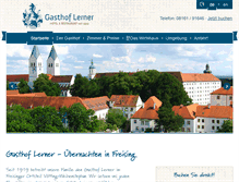 Tablet Screenshot of gasthof-lerner.de